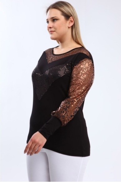 Elegantiška palaidinė ilgomis rankovėmis