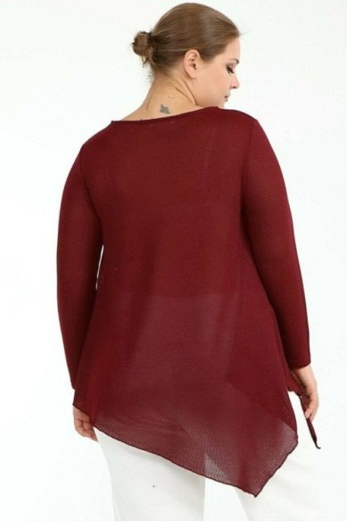 Moteriška palaidinė ilgomis rankovėmis su ornamentu