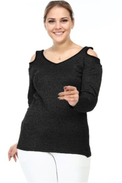 Stilinga moteriška palaidinė su prakarpomis