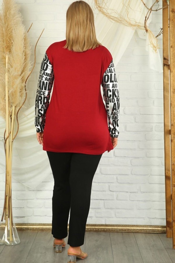 Palaidinė tunika su užrašais