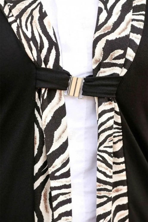 Kardigano stiliaus palaidinė su sagtimi 2