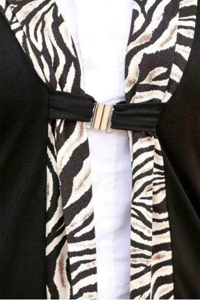 Kardigano stiliaus palaidinė su sagtimi