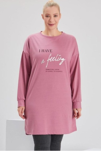 Trikotažinė tunika ilgomis rankovėmis