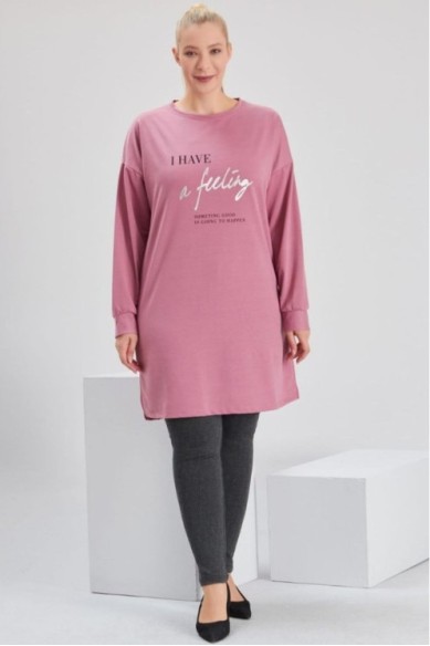 Trikotažinė tunika ilgomis rankovėmis