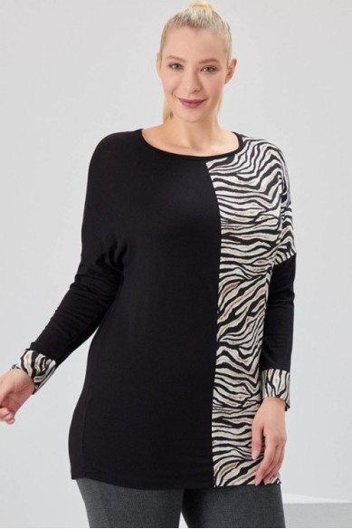 Viskozinė palaidinė ilgomis rankovėmis