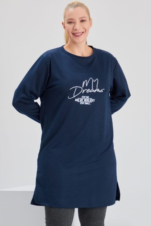 Trikotažinė tunika ilgomis rankovėmis