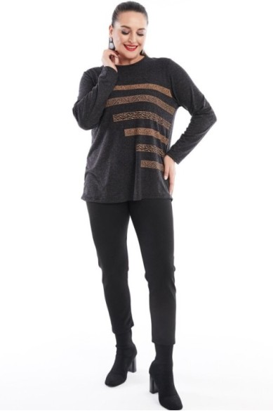 Patogi basic stiliaus palaidinė ilgomis rankovėmis