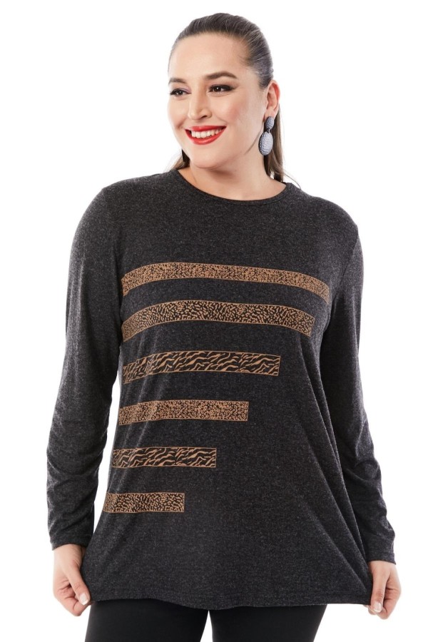 Patogi basic stiliaus palaidinė ilgomis rankovėmis