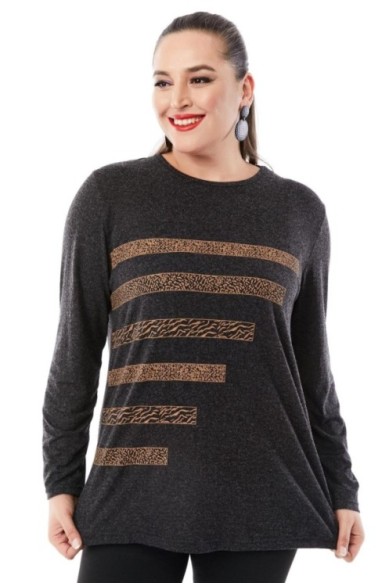 Patogi basic stiliaus palaidinė ilgomis rankovėmis