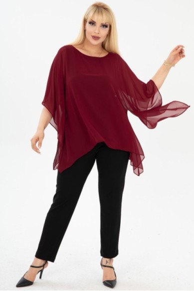 Puošni plazdanti palaidinė moterims