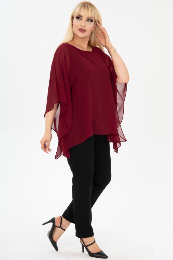 Puošni plazdanti palaidinė moterims