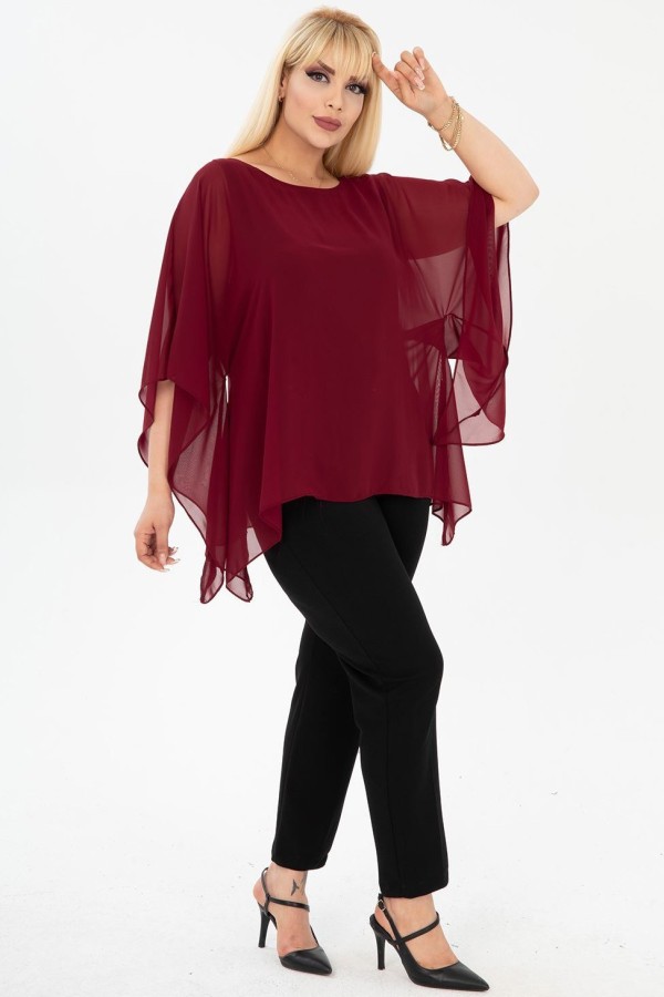 Puošni plazdanti palaidinė moterims