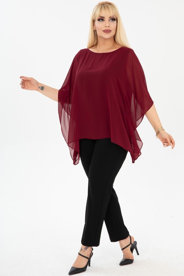 Puošni plazdanti palaidinė moterims