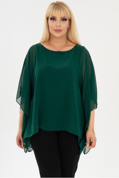 Puošni žalia palaidinė moterims