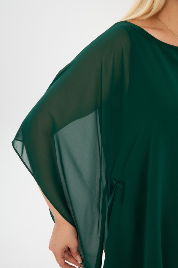 Puošni žalia palaidinė moterims