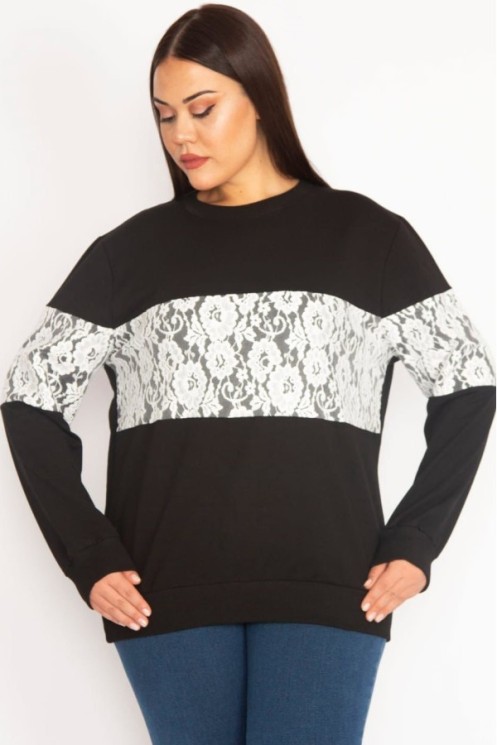 Madingas džemperis be kapišono