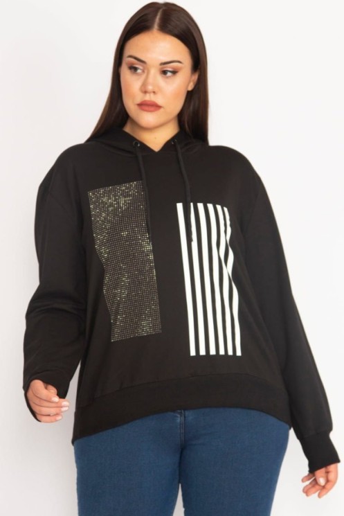 Džemperis su cirkonio akmenukais