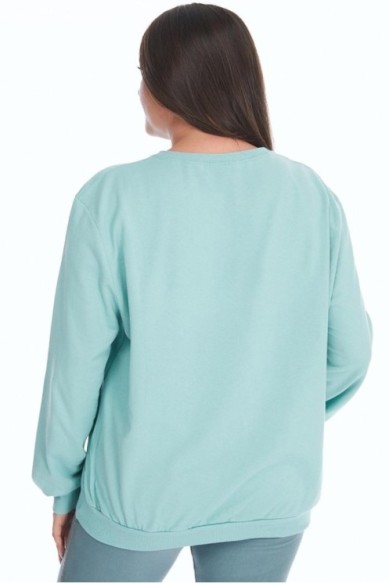 Paprastas basic džemperis be gobtuvo