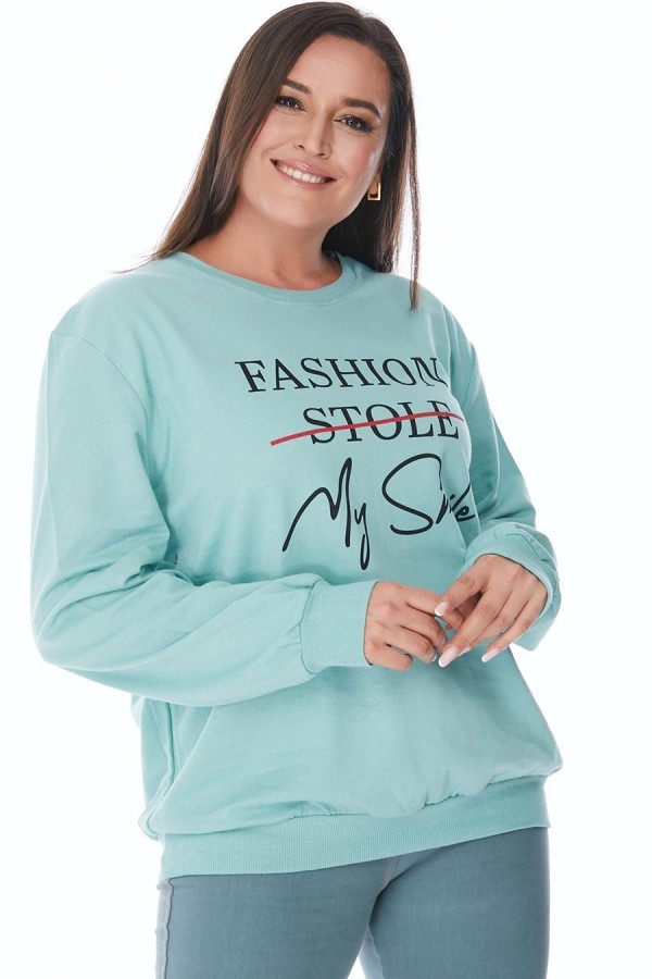 Paprastas basic džemperis be gobtuvo