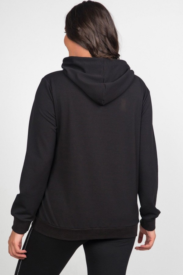 Madingas džemperis su cirkonio akmenėlių aplikacija