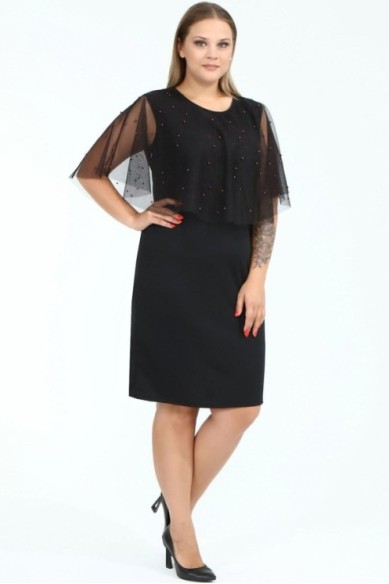 Puošni suknelė su bordiniais karoliukais