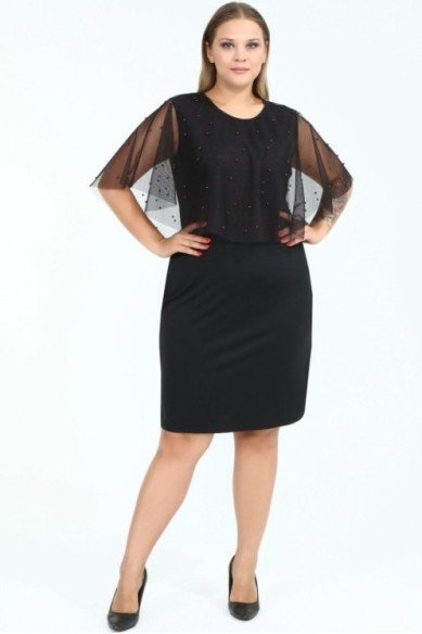 Puošni suknelė su bordiniais karoliukais