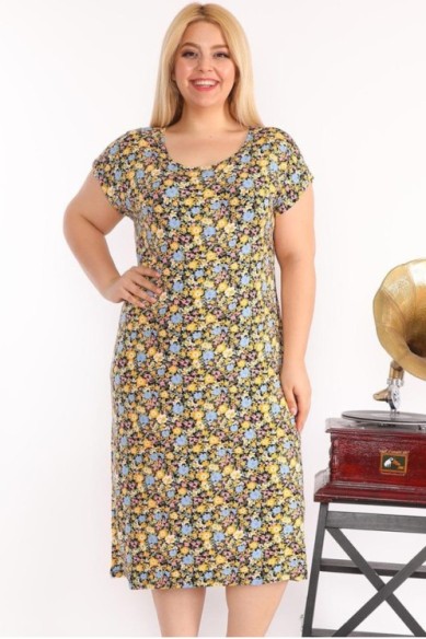 Gėlėta suknelė vasarai