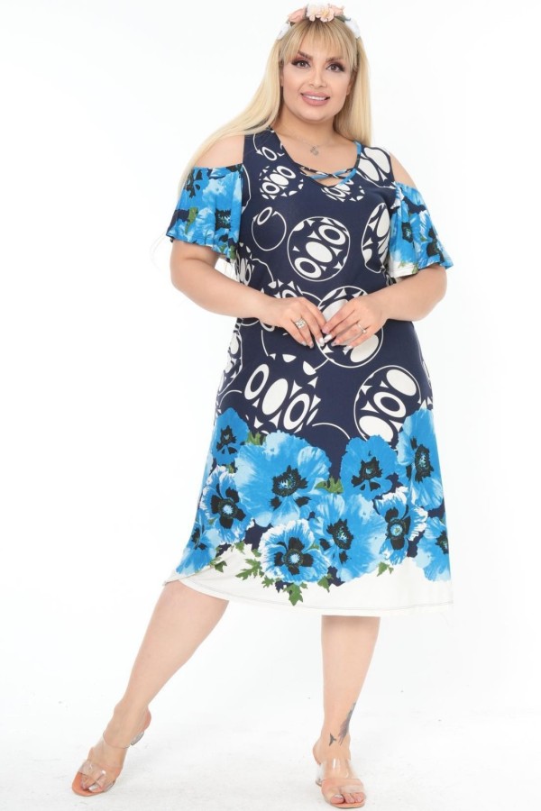 Graži gėlėta sunelė su prakarpomis