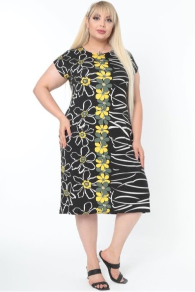 Paprasta gėlėta suknelė