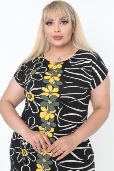 Paprasta gėlėta suknelė