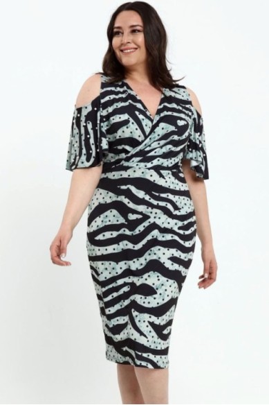 Puošni mėtų spalvos suknelė