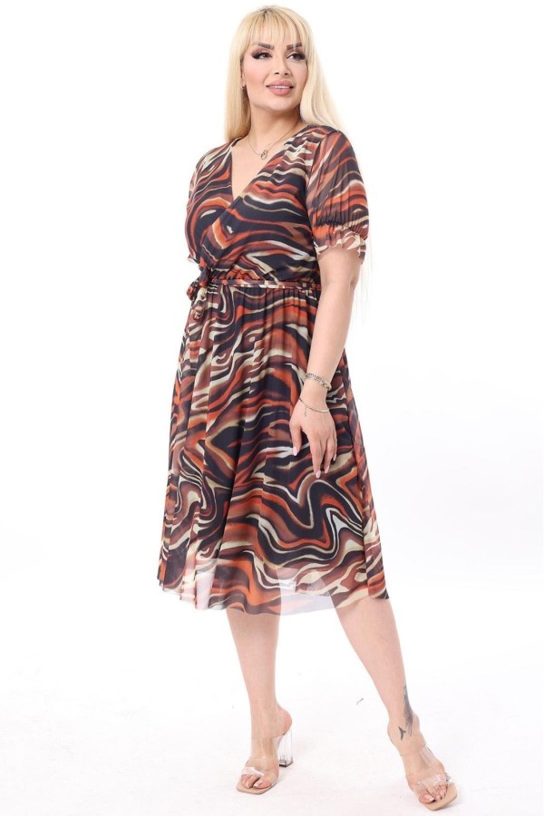 Suknelė su raštais