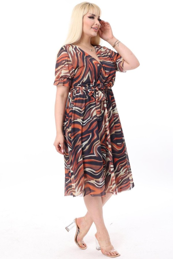 Suknelė su raštais