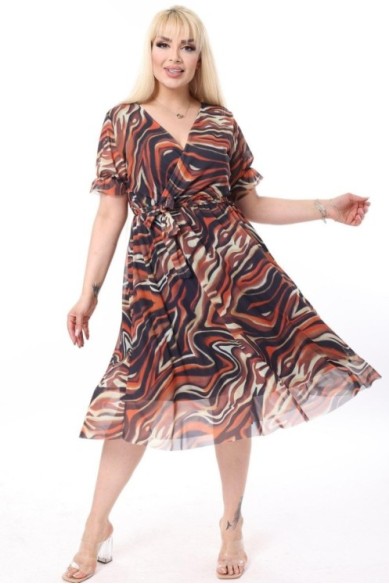 Suknelė su raštais