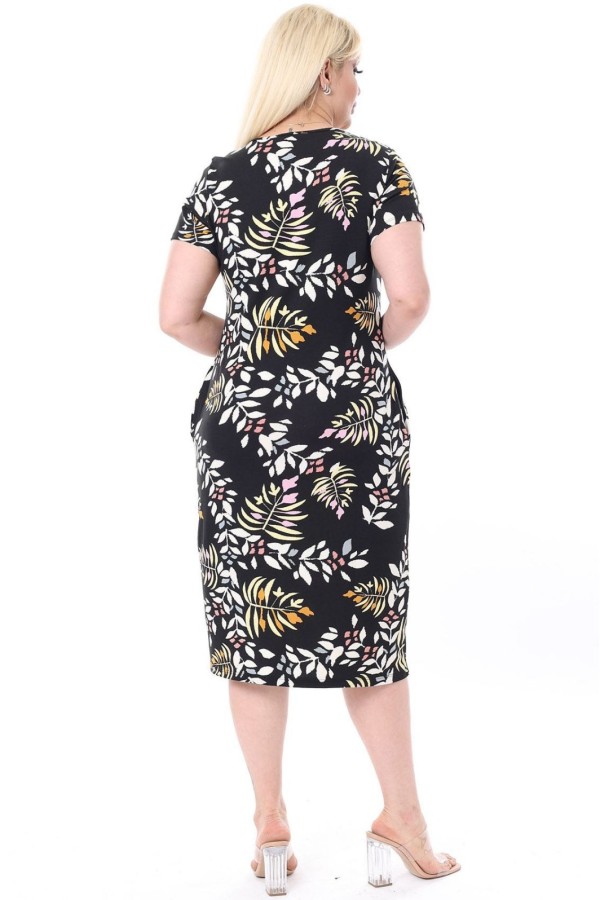 Marga laisvalaikio suknelė su kišenėmis