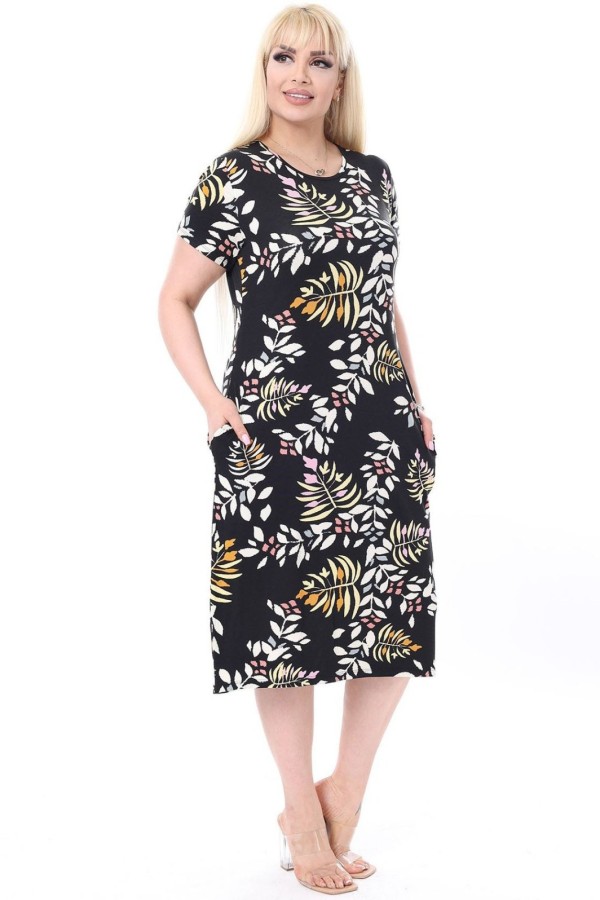 Marga laisvalaikio suknelė su kišenėmis