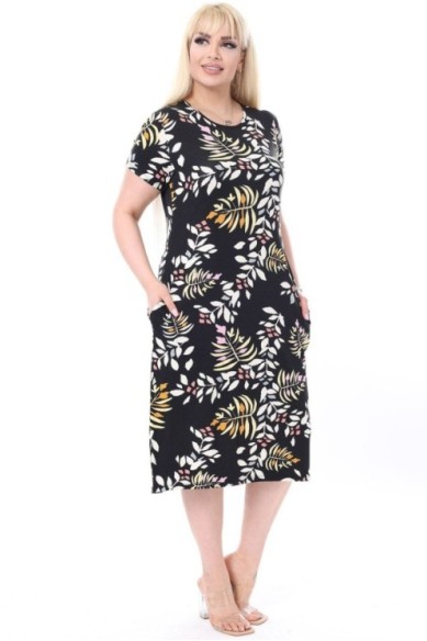 Marga laisvalaikio suknelė su kišenėmis