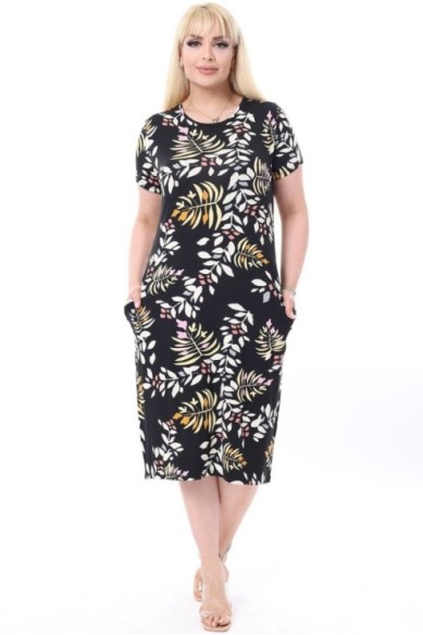 Marga laisvalaikio suknelė su kišenėmis