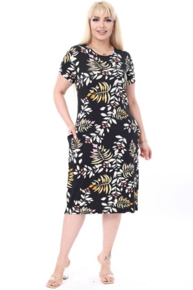 Marga laisvalaikio suknelė su kišenėmis