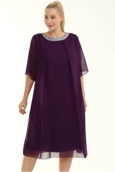 Elegantiška didesnių dydžių suknelė