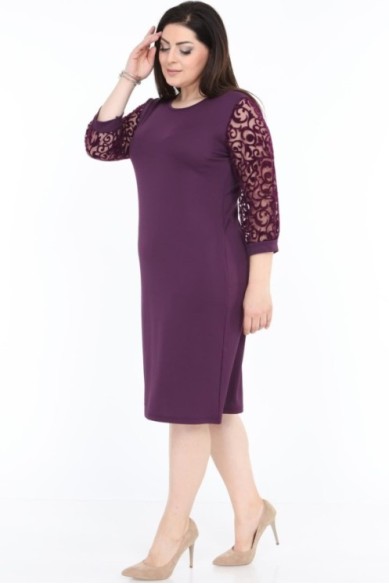 Violetinė suknelė moterims