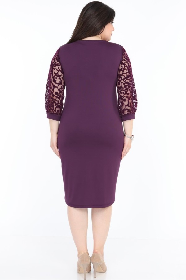 Violetinė suknelė moterims