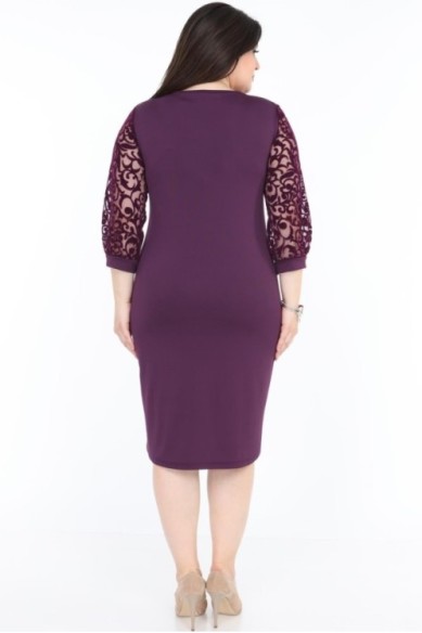 Violetinė suknelė moterims