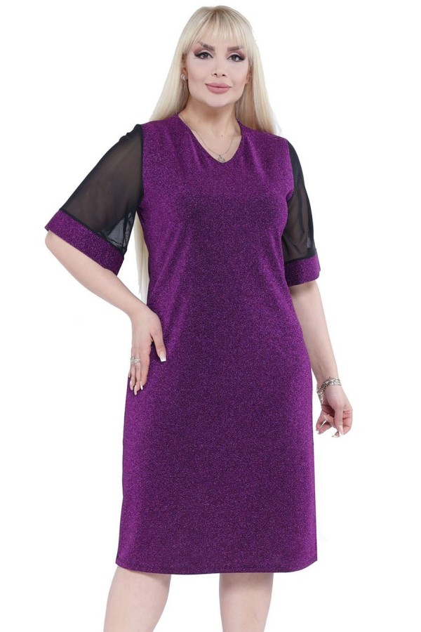 Elegantiška violetinė suknelė