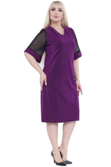 Elegantiška violetinė suknelė