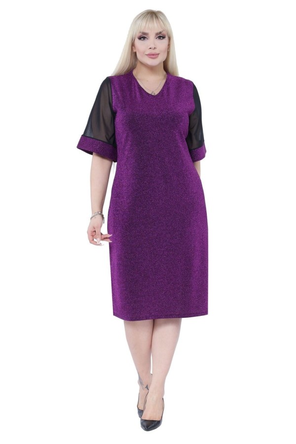 Elegantiška violetinė suknelė