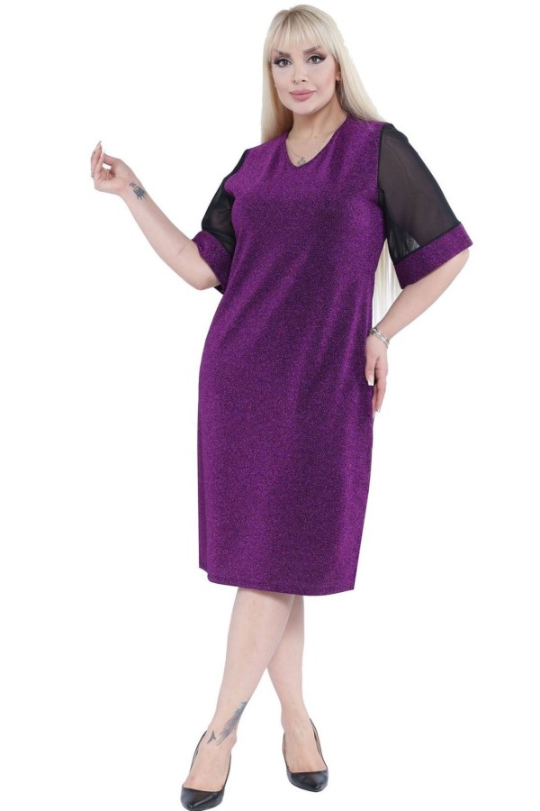 Elegantiška violetinė suknelė