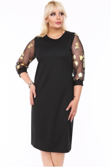 Juoda klasikinė suknelė