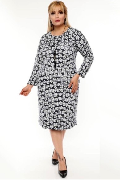 Marga žakardinė suknelė