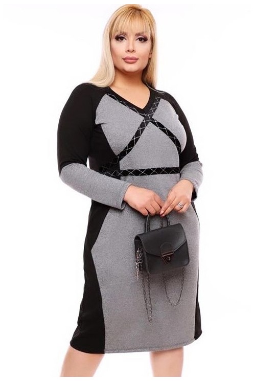 Stilinga pilka suknelė